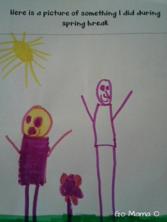 Kid's depiction of Spring Break